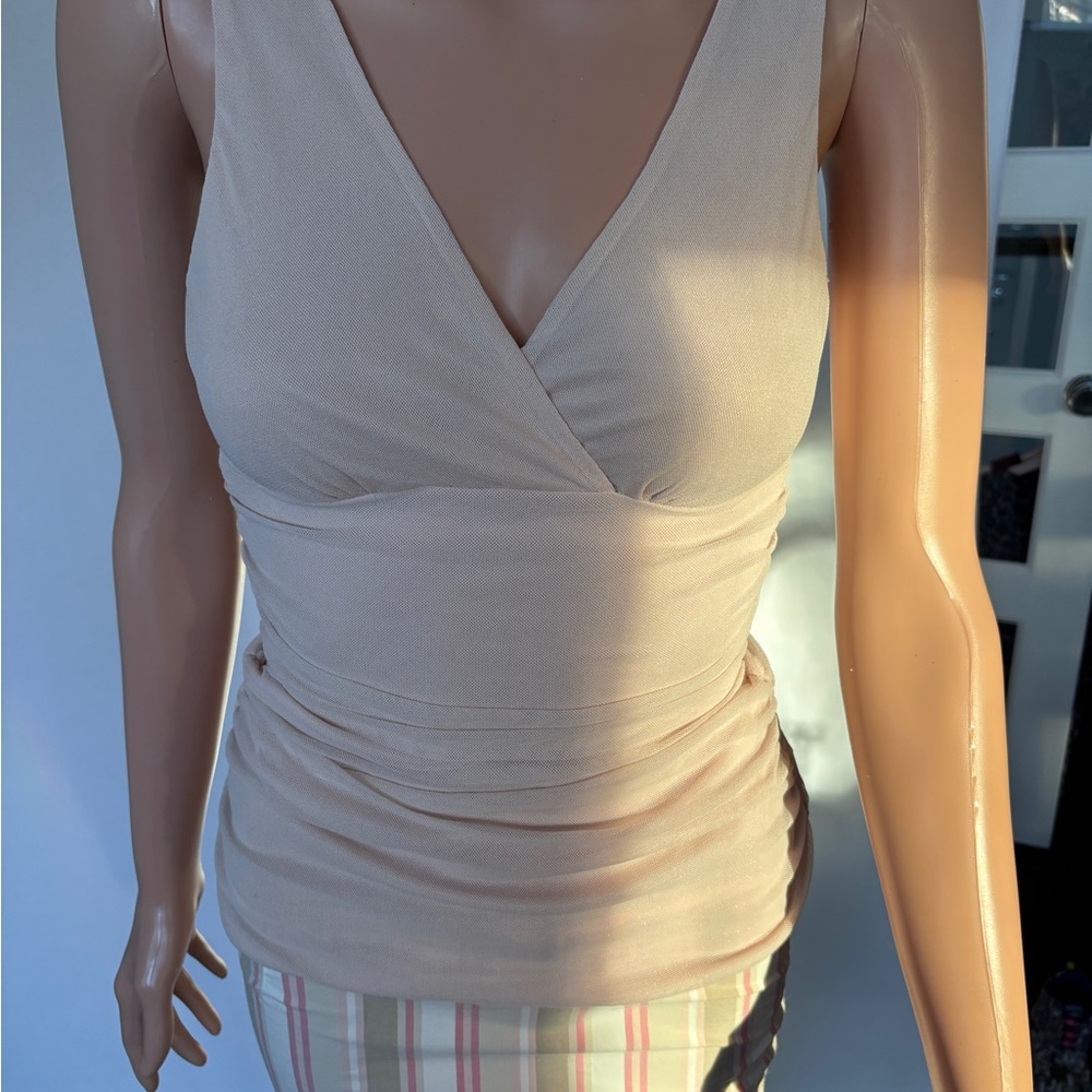 Express Light Pink Draped Blouse